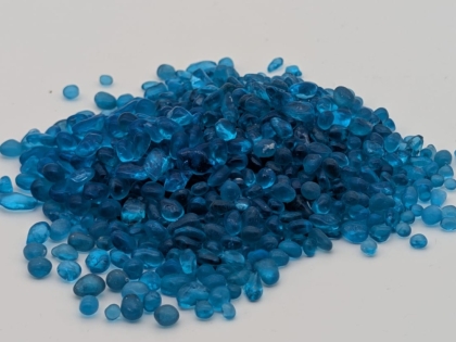 Preview: Glaskiesel gerundet, petrol 3-6 mm/25 kg